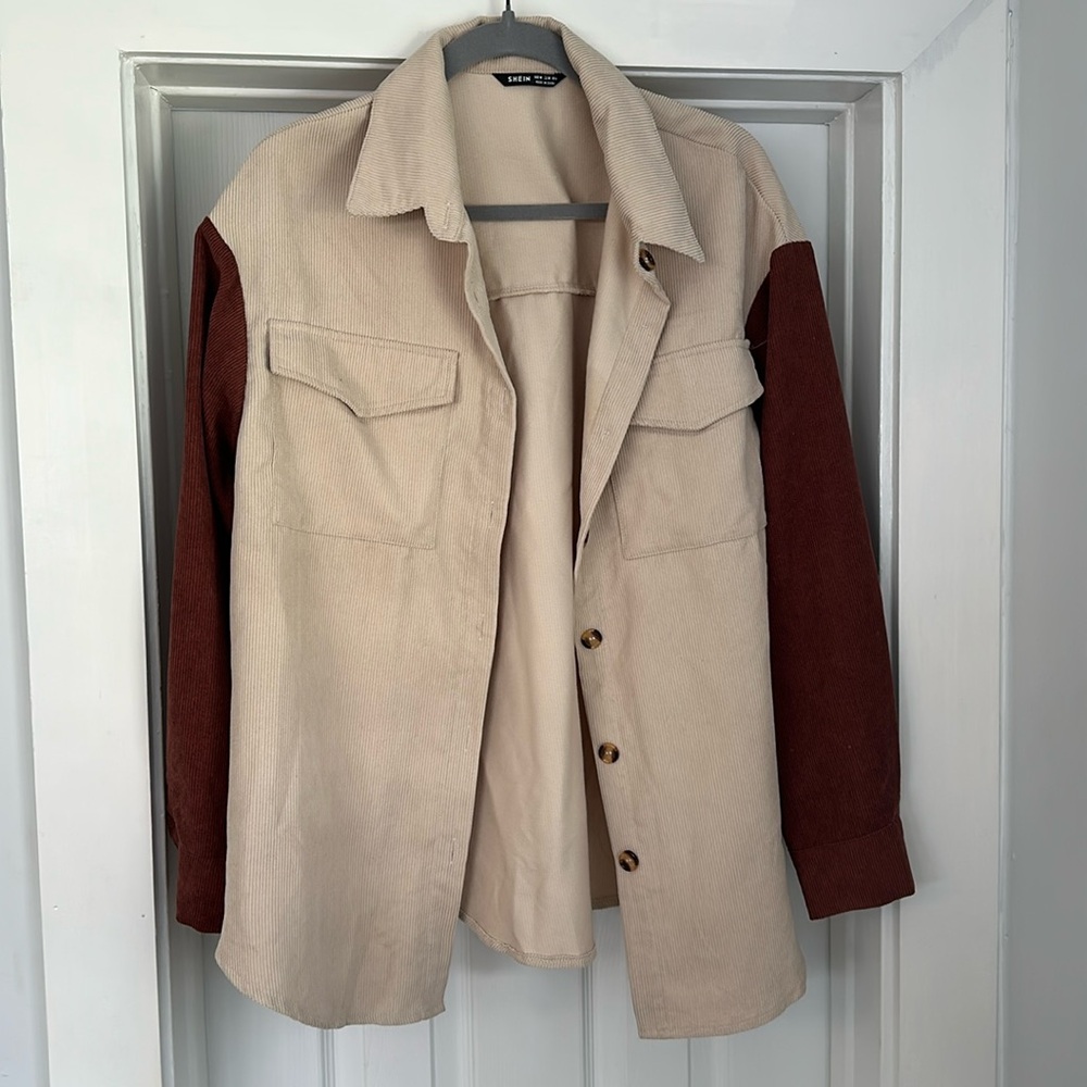 SHEIN oversizedd corduroy shirt